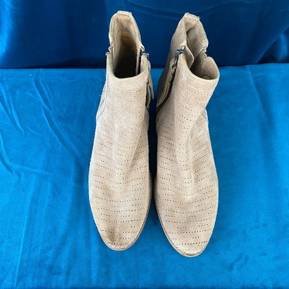 Splendid Rosalie Suede Perforated Bootie - Picture 3 of 9